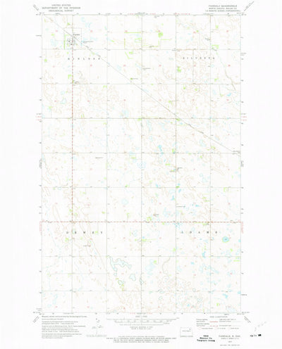 United States Geological Survey Fairdale, ND (1972, 24000-Scale) digital map