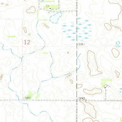 United States Geological Survey Fairdale, ND (1972, 24000-Scale) digital map