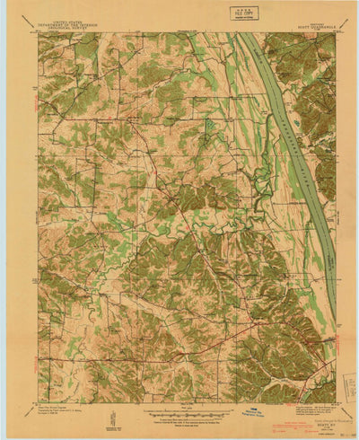 United States Geological Survey Fairdealing, KY (1940, 24000-Scale) digital map