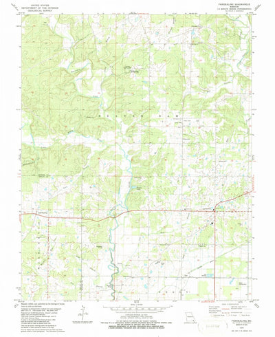 United States Geological Survey Fairdealing, MO (1979, 24000-Scale) digital map