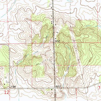 United States Geological Survey Fairfax, IA (1968, 24000-Scale) digital map