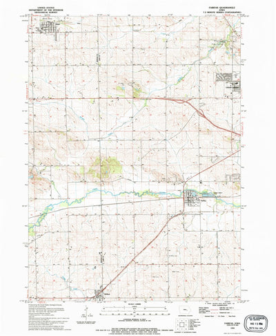 United States Geological Survey Fairfax, IA (1993, 24000-Scale) digital map