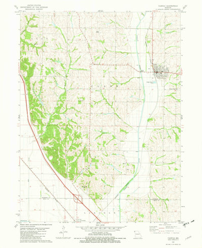 United States Geological Survey Fairfax, MO (1981, 24000-Scale) digital map