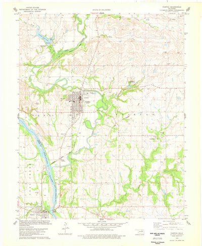 United States Geological Survey Fairfax, OK (1978, 24000-Scale) digital map