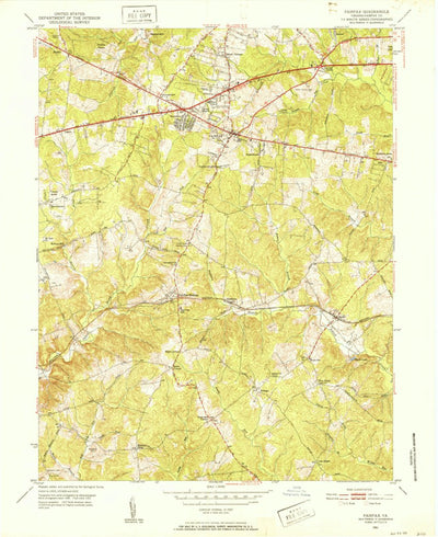 United States Geological Survey Fairfax, VA (1951, 24000-Scale) digital map