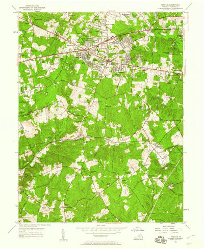United States Geological Survey Fairfax, VA (1955, 24000-Scale) digital map