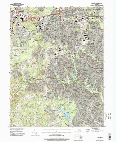 United States Geological Survey Fairfax, VA (1994, 24000-Scale) digital map