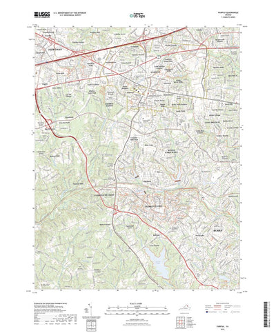 United States Geological Survey Fairfax, VA (2022, 24000-Scale) digital map