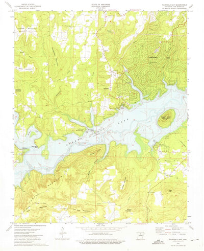 United States Geological Survey Fairfield Bay, AR (1973, 24000-Scale) digital map