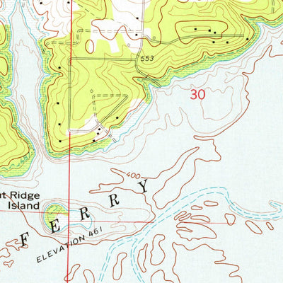United States Geological Survey Fairfield Bay, AR (1973, 24000-Scale) digital map
