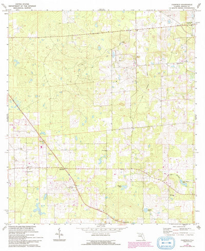 United States Geological Survey Fairfield, FL (1968, 24000-Scale) digital map