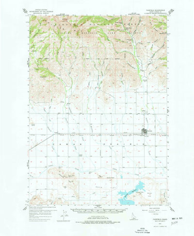 United States Geological Survey Fairfield, ID (1957, 62500-Scale) digital map