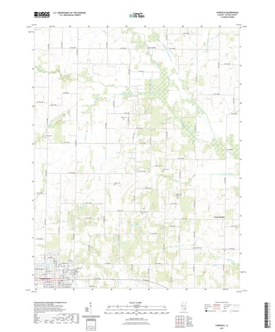 United States Geological Survey Fairfield, IL (2021, 24000-Scale) digital map