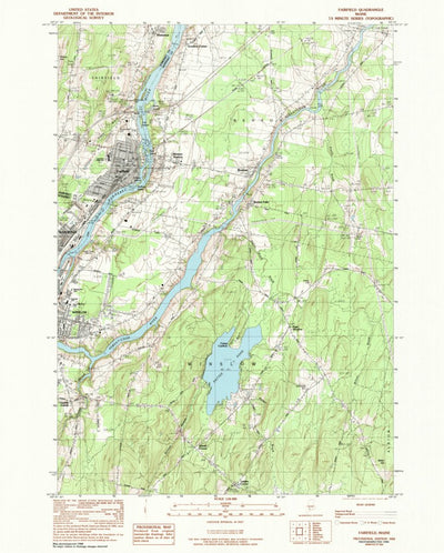 United States Geological Survey Fairfield, ME (1982, 24000-Scale) digital map