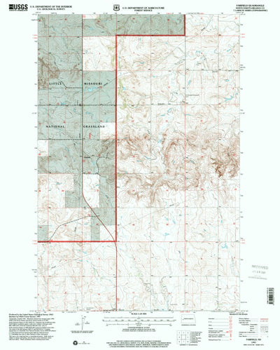 United States Geological Survey Fairfield, ND (1997, 24000-Scale) digital map