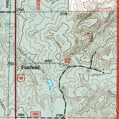 United States Geological Survey Fairfield, ND (1997, 24000-Scale) digital map