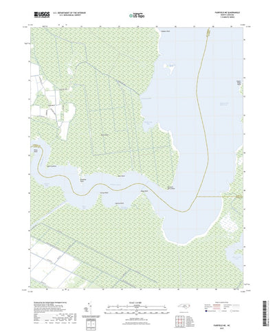 United States Geological Survey Fairfield NE, NC (2022, 24000-Scale) digital map