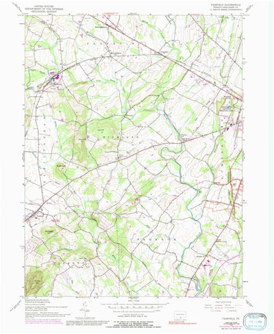 United States Geological Survey Fairfield, PA (1951, 24000-Scale) digital map
