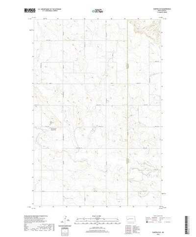 United States Geological Survey Fairfield SE, ND (2020, 24000-Scale) digital map