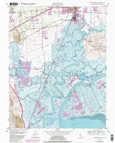 United States Geological Survey Fairfield South, CA (1949, 24000-Scale) digital map