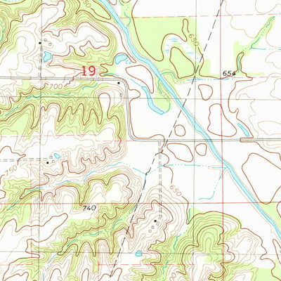 United States Geological Survey Fairfield South, IA (1980, 24000-Scale) digital map