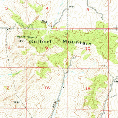 United States Geological Survey Fairfield, WA-ID (1954, 62500-Scale) digital map