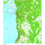 United States Geological Survey Fairhope, AL (1941, 62500-Scale) digital map