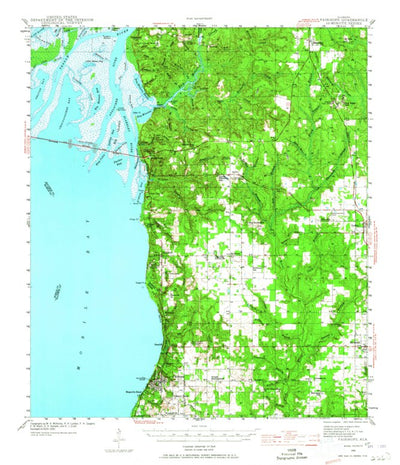United States Geological Survey Fairhope, AL (1941, 62500-Scale) digital map