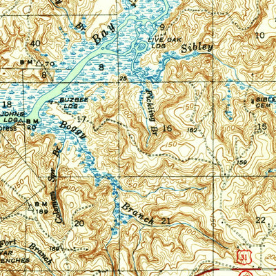 United States Geological Survey Fairhope, AL (1944, 62500-Scale) digital map