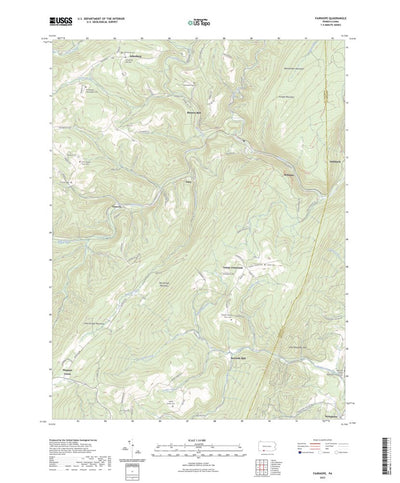 United States Geological Survey Fairhope, PA (2023, 24000-Scale) digital map