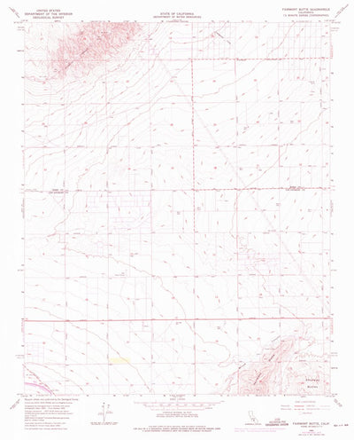 United States Geological Survey Fairmont Butte, CA (1965, 24000-Scale) digital map