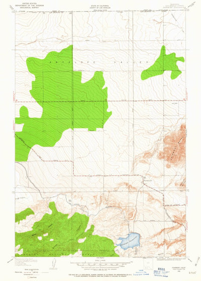 United States Geological Survey Fairmont, CA (1950, 24000-Scale) digital map