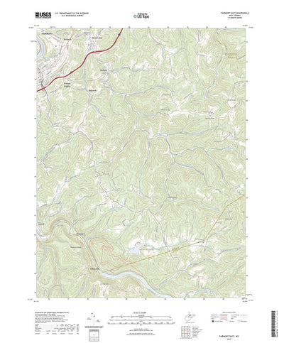 United States Geological Survey Fairmont East, WV (2023, 24000-Scale) digital map