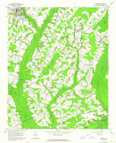 United States Geological Survey Fairmont, NC (1962, 24000-Scale) digital map