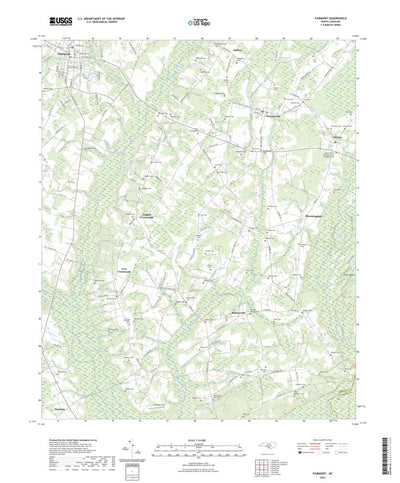 United States Geological Survey Fairmont, NC (2022, 24000-Scale) digital map