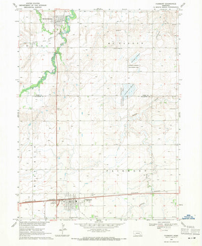United States Geological Survey Fairmont, NE (1969, 24000-Scale) digital map