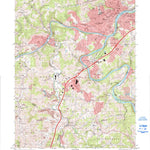 United States Geological Survey Fairmont West, WV (1997, 24000-Scale) digital map