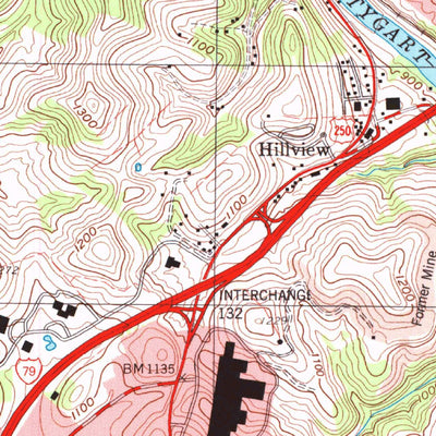 United States Geological Survey Fairmont West, WV (1997, 24000-Scale) digital map
