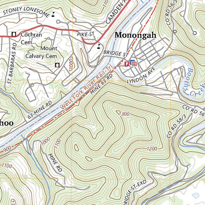 United States Geological Survey Fairmont West, WV (2023, 24000-Scale) digital map