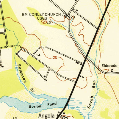 United States Geological Survey Fairmount, DE (1943, 24000-Scale) digital map