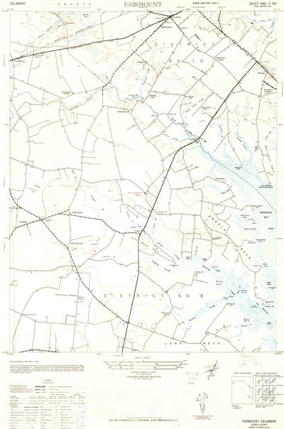 United States Geological Survey Fairmount, DE (1948, 24000-Scale) digital map