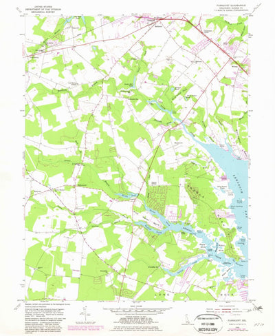 United States Geological Survey Fairmount, DE (1954, 24000-Scale) digital map