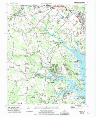 United States Geological Survey Fairmount, DE (1984, 24000-Scale) digital map