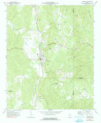 United States Geological Survey Fairmount, GA (1972, 24000-Scale) digital map