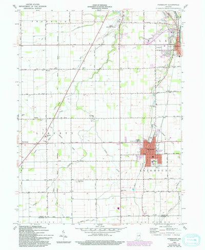 United States Geological Survey Fairmount, IN (1960, 24000-Scale) digital map
