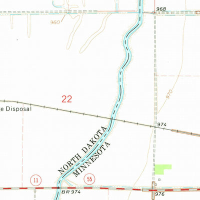 United States Geological Survey Fairmount, ND-MN (1973, 24000-Scale) digital map