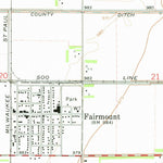 United States Geological Survey Fairmount, ND-MN (1973, 24000-Scale) digital map