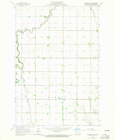 United States Geological Survey Fairmount NW, ND (1964, 24000-Scale) digital map