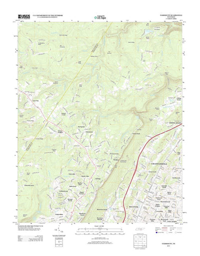 United States Geological Survey Fairmount, TN (2013, 24000-Scale) digital map