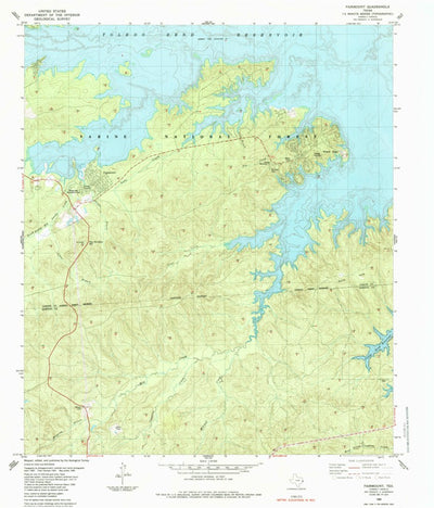 United States Geological Survey Fairmount, TX (1985, 24000-Scale) digital map